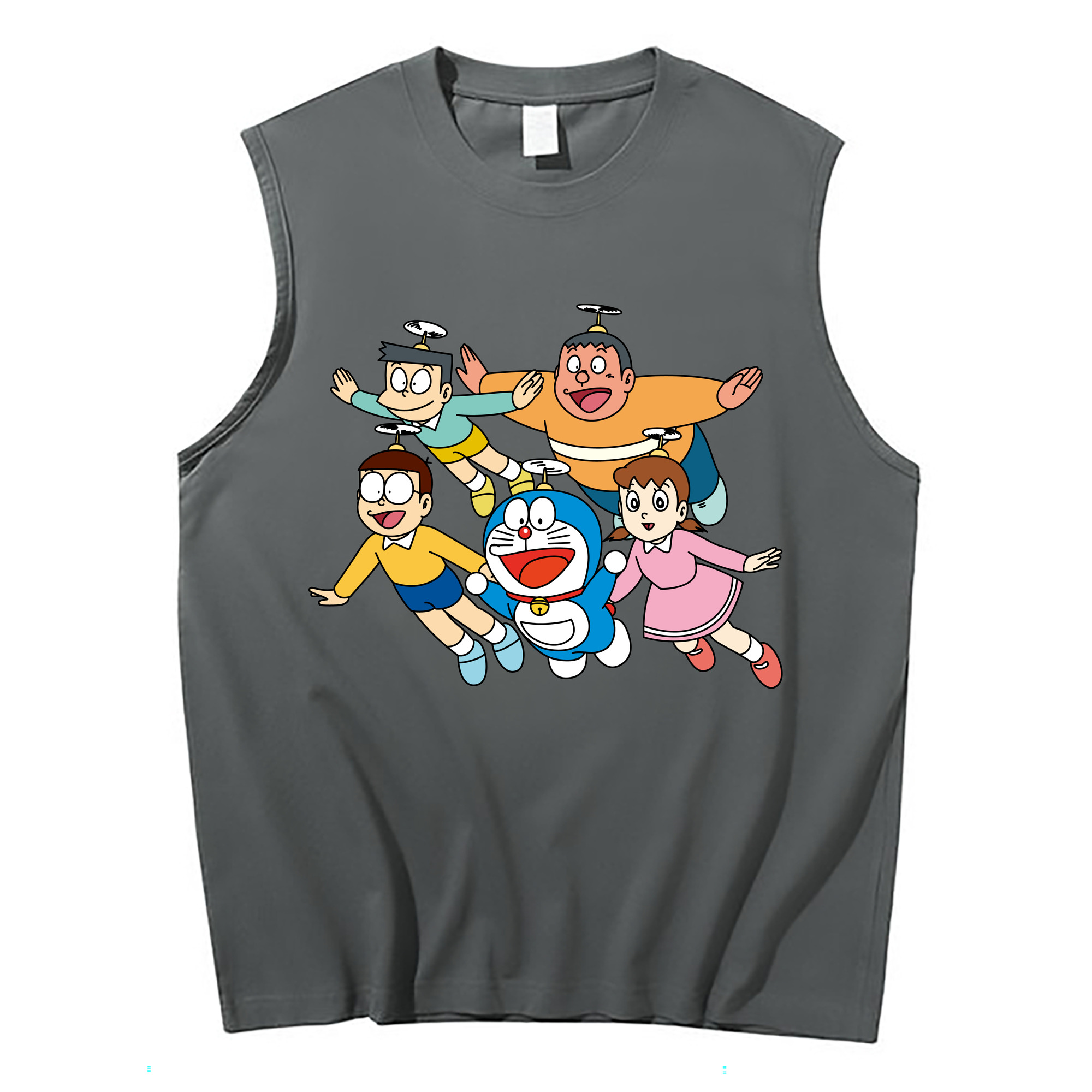 （画像用） ドラえもん 骨川 スネ夫 Doraemon Honekawa Suneo コットン100％タンクトップ（フロントプリント）